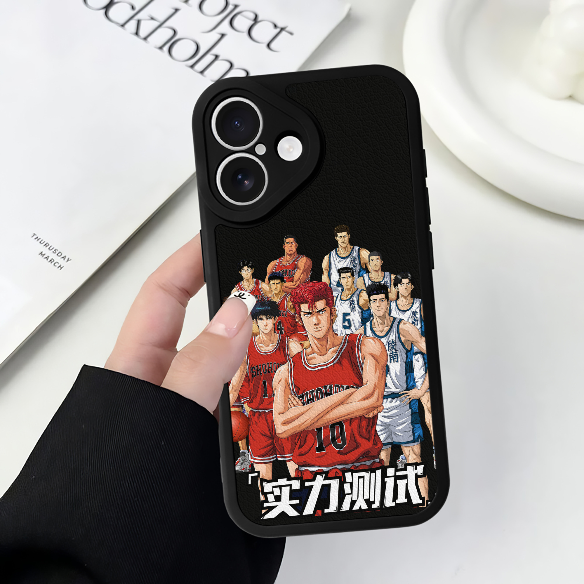（画像用） SLAM DUNK／スラムダンク 【iPhone 16シリーズ対応】シリコンスマホケース（レザー調） 材質：シリコン